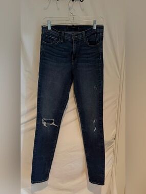 Flying Monkey Dark Blue Skinny Distressed Jeans - TALL